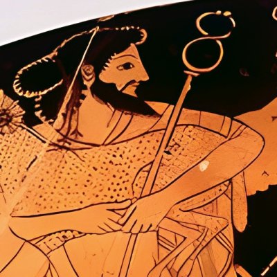 The Apotheosis of Heracles (Attic Kylix with red figs)- Painter by Sosias