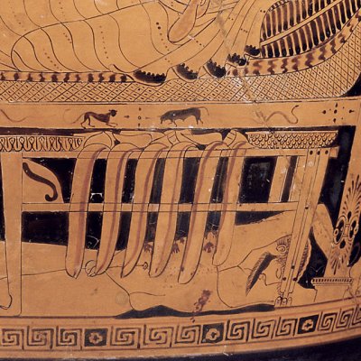 Priam réclame Hector à Achille (Skyphos fig. rouges) - P. de Brygos