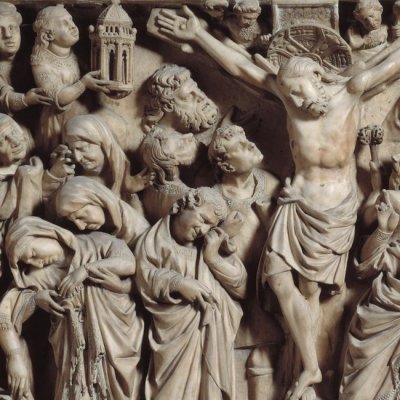 Crucifixion (Chaire du Duomo de Sienne) - Nicola Pisano