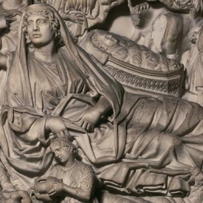 Annonciation & Nativité (Chaire du Baptistère de Pise) - Nicola Pisano