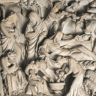 Annonciation & Nativité (Chaire de l’église St-André, Pistoia) - Giovanni Pisano
