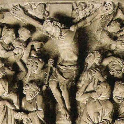 Crucifixion (Chaire de l’église St-André, Pistoia) - Giovanni Pisano