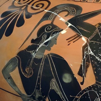 Héraclès contre les Amazones (Amphore col & fig noires) - peintre d’Antiménès ?