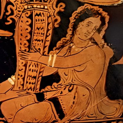 Cassandre réfugiée au Palladium - Peintre d'Ilioupersis