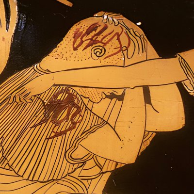 Néoptolème menace Priam - Peintre de Cléophradès