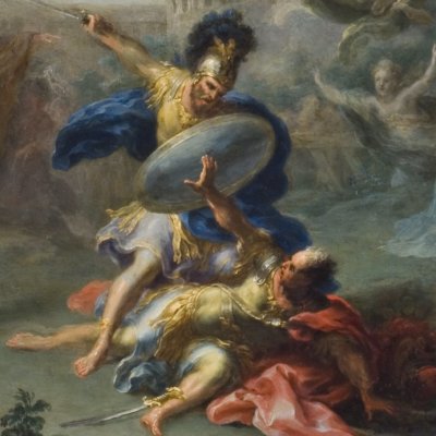 Battle of Aeneas and Turnus - Giacomo del Po