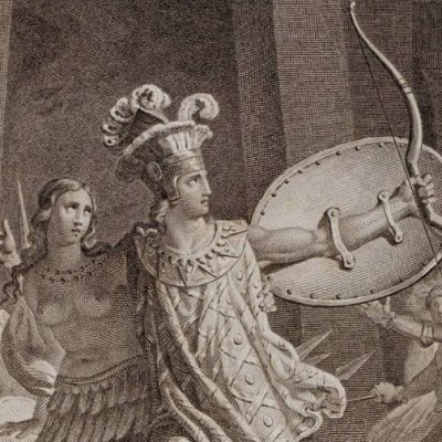 Résistance héroïque de Telasco & d’Amazili lors de la prise de Mexico par Cortès (Marmontel, Les Incas, OC vol8, 1819) - Leroux d'après Desenne