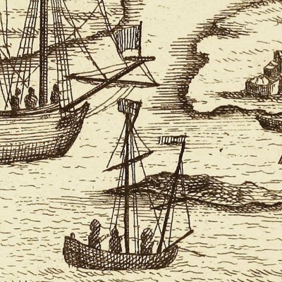 Arrivée en Chine (Robinson Crusoe, Londres 1722) - Clark ?