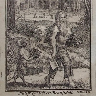Philippe Quarll avec Beaufidelle (Le solitaire anglais, Rotterdam, 1728)
