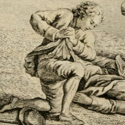 Le corps de M. d’Aliban (L’Île inconnue, t. 1, 1784) - Fossier