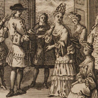 M. Oufle entouré de sa famille (M. Oufle, 1710) - Crespy