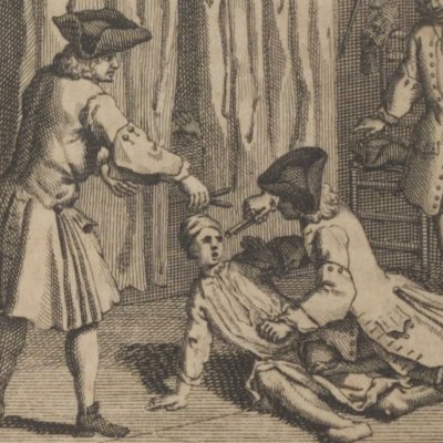 L’amant puni par où il a péché (Voyages de R. Boyle, 1730)