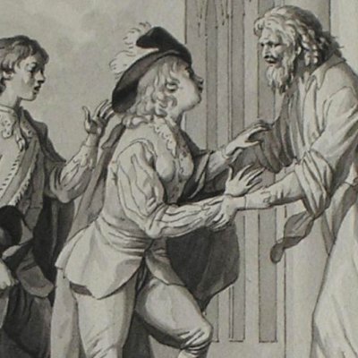 Milord Céton, 17-1 (Dessins pour les Voyages imaginaires) - Marillier