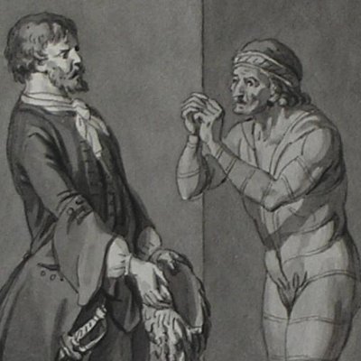 Les hommes volants, 23-1 (Dessins pour les Voyages imaginaires) - Marillier