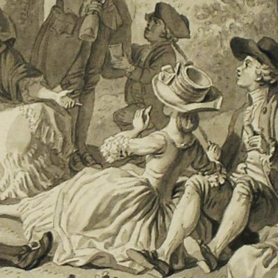 Le voyage de Mantes (Dessins pour les Voyages imaginaires) - Marillier