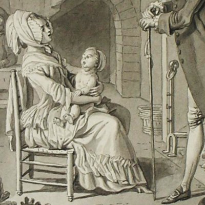 De l’amour, songe (Dessins pour les Voyages imaginaires) - Marillier