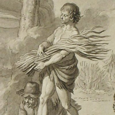Naufrage d’un brigantin anglois (Dessins pour les Voyages imaginaires) - Marillier