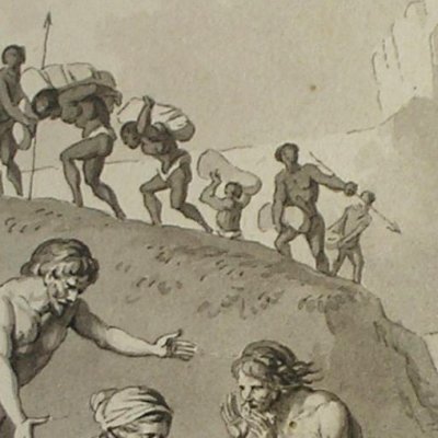 Naufrage by Emmanuel Sosa (Drawings for Voyages imaginaires) - Marillier