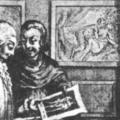 Les dessins libertins de Gaudet (Paysan perverti,  Esprit 1782, fig8) - Binet