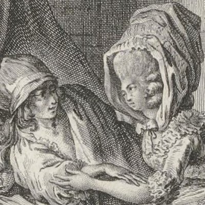 Zéphire auprès d’Edmond (Paysan perverti,  Esprit 1782, fig49) - Binet