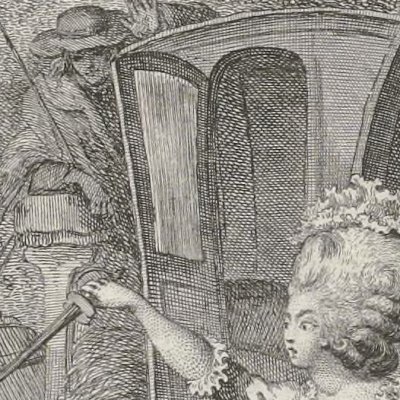 Duel de Zéphire et d’Aurore (Paysan perverti,  Esprit 1782, fig56) - Binet