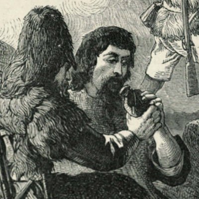 Robinson délivre l’Espagnol (Robinson Crusoe, Londres, 1863)