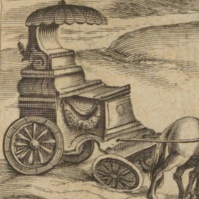 A broken wagon wheel (L'Astrée 1633, IV, 11)