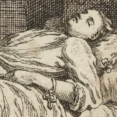 Silvie, Galathée and Léonide at Celadon's bedside (L'Astrée, 1733, I, 2)