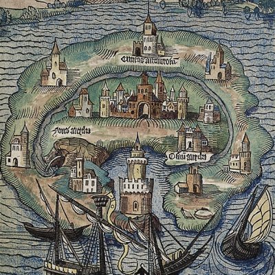 Utopiae insulae figura (Thomas More, Utopia, 1516)