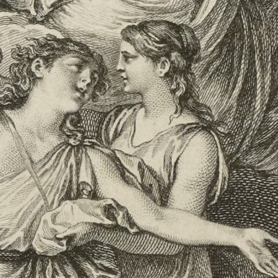 Frontispice allégorique (Coll. compl. Londres, t1, 1774) - Moreau