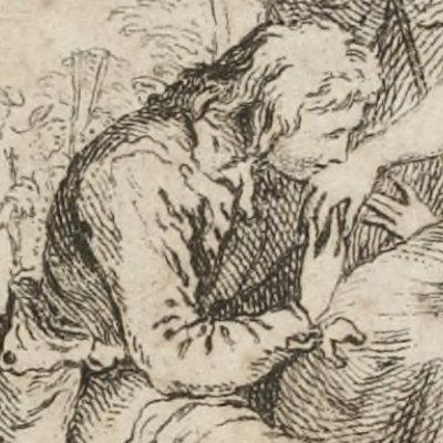 Silvandre aux pieds de Diane (L’Astrée, 1733, I, 7)