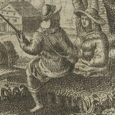 Alcippe & Amarillis, parents de Céladon (Dend hyrdinde Astrea, I, 2, 1646)