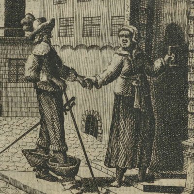 Alcippe mené yeux bandés chez une Dame (Dend hyrdinde Astrea, I, 2, 1646)