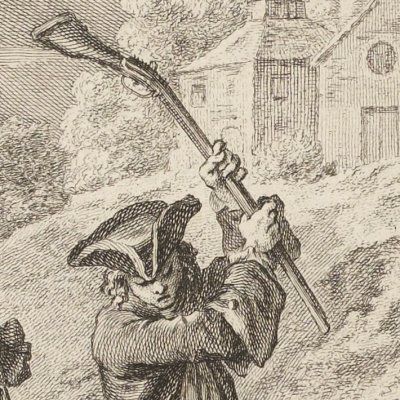 Les deux mulets, 2e planche (La Fontaine, Desaint et Saillant, 1755) - Oudry