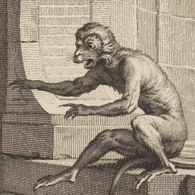 Le loup plaidant contre le renard… (La Fontaine Desaint & Saillant 1755) - Oudry