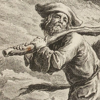 Le meunier, son fils et l’âne (La Fontaine, Desaint et Saillant, 1755) - Oudry