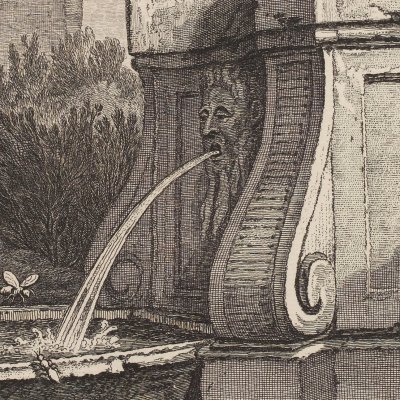 La mouche et la fourmi (La Fontaine, Desaint et Saillant, 1755) - Oudry