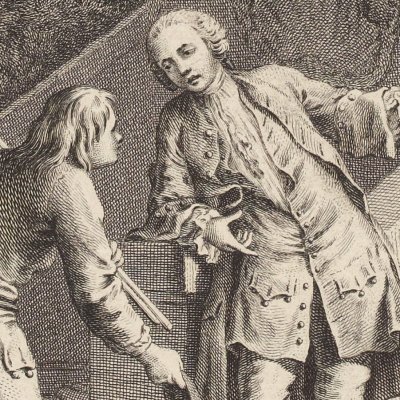 Le jardinier et son seigneur (La Fontaine, Desaint et Saillant, 1755) - Oudry