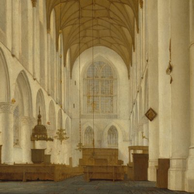Intérieur de l’église Saint-Bravo à Harlem - Saenredam