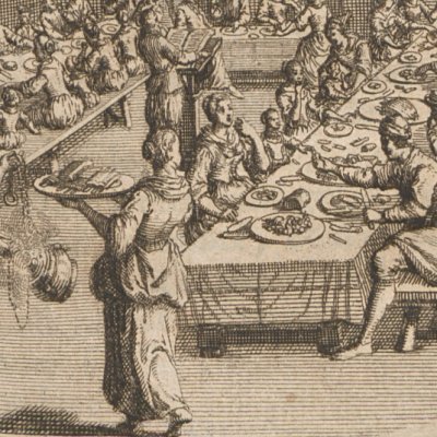 Repas communautaire en Utopie (More, Utopie, 1715)