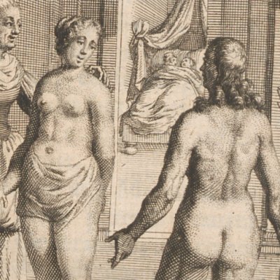 Présentation des futurs mariés nus (More, Utopie, 1715)