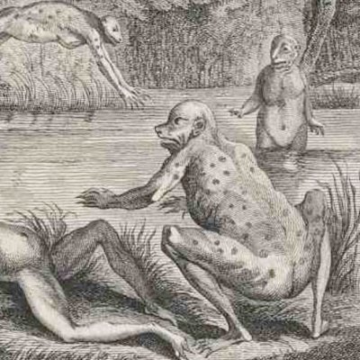 Les Hommes-grenouilles (Rétif, Découverte australe, 1781)