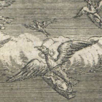 Nils Klim emmené en exil par les oiseaux-de-poste  (N. Klimii resa, 1767)