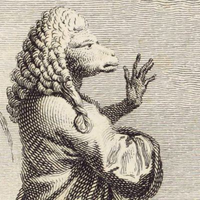 La mode de la perruque (Niels Klims underjordiske reise, 10, 1789)