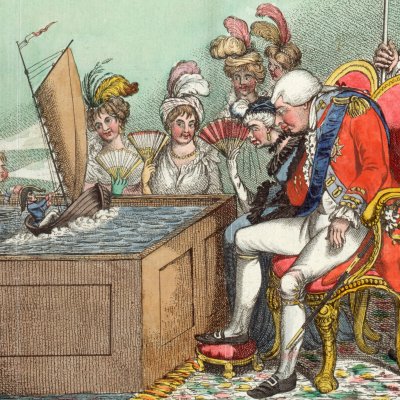 Gulliver et le roi de Brobdingnag, 2e planche - James Gillray