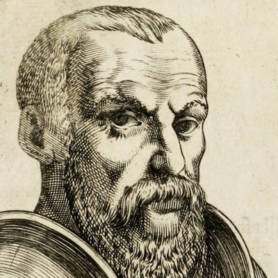 Actiolinus & chien de chasse (G. della Porta, De physiognomonia, 1586, p. 60)