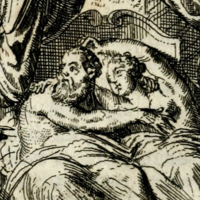 Muhammad surprised with Mary the Egyptian (The Life of Muhammad, 1698)