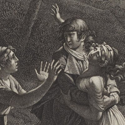 Les adieux (Paul et Virginie, 1806) - Prot d’après Moreau le jeune