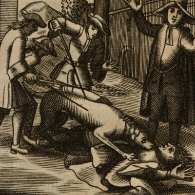 Fureur des chiens contre les adultères (Voy. île de Naudely, 1705) - > Harrewyn