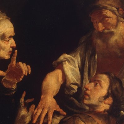Isaac bénit Jacob - Gioacchino Assereto